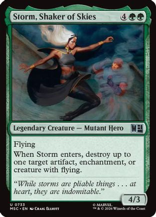 Storm, Shaker of Skies (MSC-733) - Commander: Marvel Super Heroes Foil-1