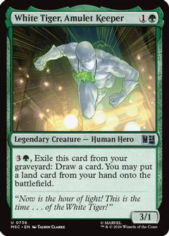 White Tiger, Amulet Keeper (MSC-736) - Commander: Marvel Super Heroes-1