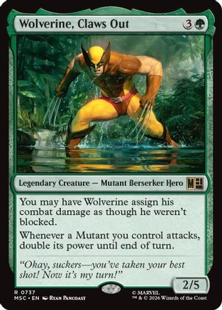 Wolverine, Claws Out (MSC-737) - Commander: Marvel Super Heroes Foil-1