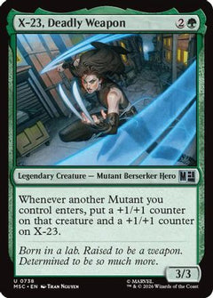 X-23, Deadly Weapon (MSC-738) - Commander: Marvel Super Heroes-1