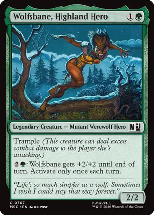 Wolfsbane, Highland Hero (MSC-767) - Commander: Marvel Super Heroes-1