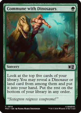 Commune with Dinosaurs (MSC-814) - Commander: Marvel Super Heroes-1