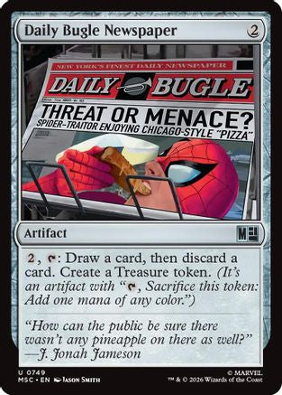 Daily Bugle Newspaper (MSC-749) - Commander: Marvel Super Heroes-1