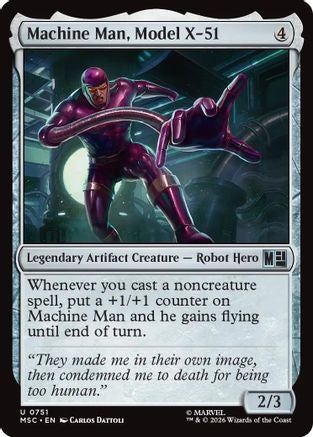 Machine Man, Model X-51 (MSC-751) - Commander: Marvel Super Heroes Foil-1
