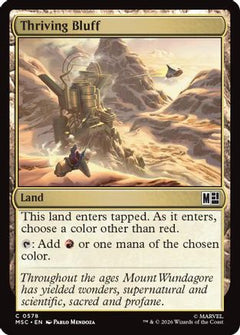 Thriving Bluff (MSC-578) - Commander: Marvel Super Heroes Foil-1
