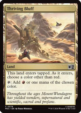 Thriving Bluff (MSC-578) - Commander: Marvel Super Heroes Foil-1