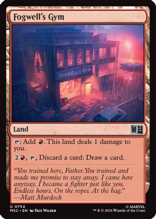 Fogwell's Gym (MSC-754) - Commander: Marvel Super Heroes Foil-1