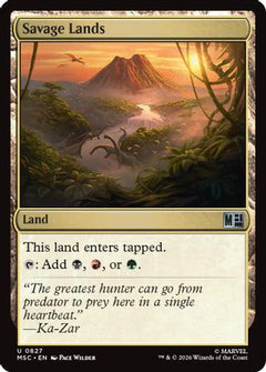 Savage Lands (MSC-827) - Commander: Marvel Super Heroes Foil-1