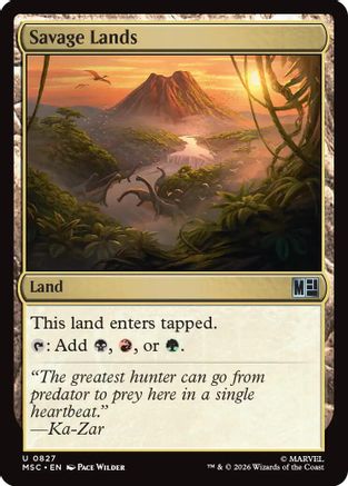 Savage Lands (MSC-827) - Commander: Marvel Super Heroes Foil-1