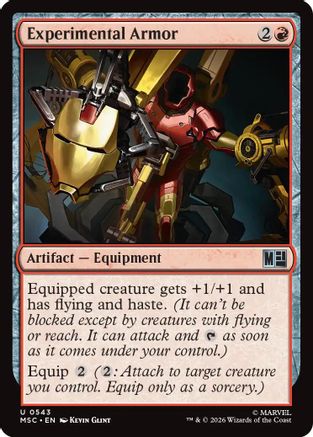 Experimental Armor (MSC-543) - Commander: Marvel Super Heroes-1
