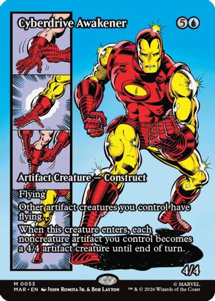 Cyberdrive Awakener (Borderless) (MAR-053) - Marvel Universe Eternal-Legal Foil-1