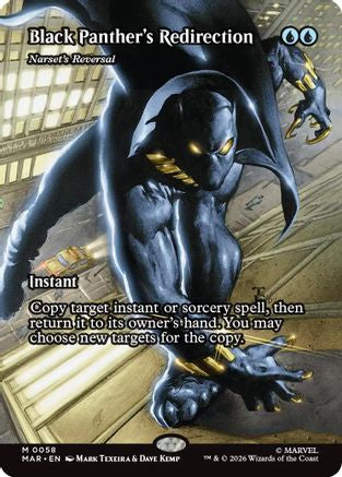 Black Panther's Redirection - Narset's Reversal (Borderless) (MAR-058) - Marvel Universe Eternal-Legal-1