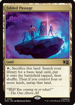 Fabled Passage (Surge Foil) (MSC-242) - Commander: Marvel Super Heroes Foil-1