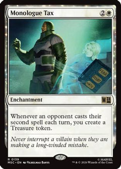 Monologue Tax (Surge Foil) (MSC-139) - Commander: Marvel Super Heroes Foil-1