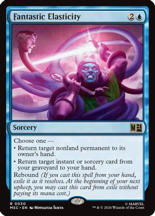 Fantastic Elasticity (Surge Foil) (MSC-030) - Commander: Marvel Super Heroes Foil-1