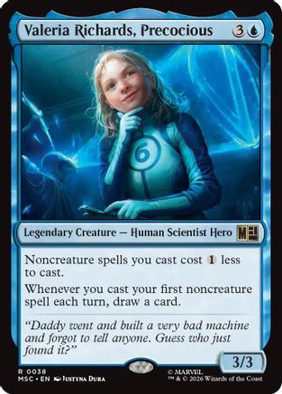 Valeria Richards, Precocious (Surge Foil) (MSC-038) - Commander: Marvel Super Heroes Foil-1