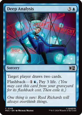 Deep Analysis (Surge Foil) (MSC-149) - Commander: Marvel Super Heroes Foil-1