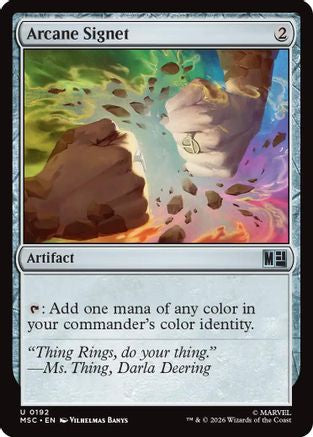 Arcane Signet (0192) (Surge Foil) (MSC-192) - Commander: Marvel Super Heroes Foil-1