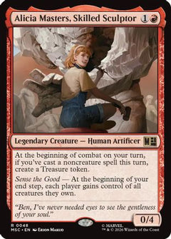 Alicia Masters, Skilled Sculptor (Surge Foil) (MSC-048) - Commander: Marvel Super Heroes Foil-1