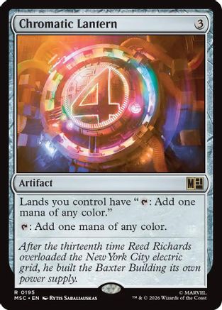 Chromatic Lantern (Surge Foil) (MSC-195) - Commander: Marvel Super Heroes Foil-1