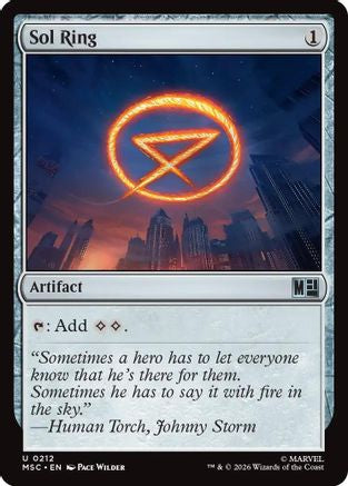 Sol Ring (0212) (MSC-212) - Commander: Marvel Super Heroes-1