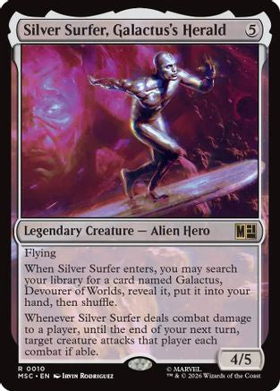 Silver Surfer, Galactus's Herald (MSC-010) - Commander: Marvel Super Heroes-1