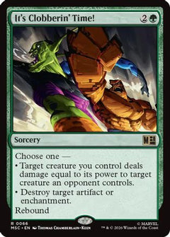 It's Clobberin' Time! (Surge Foil) (MSC-066) - Commander: Marvel Super Heroes Foil-1