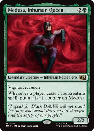 Medusa, Inhuman Queen (Surge Foil) (MSC-068) - Commander: Marvel Super Heroes Foil-1