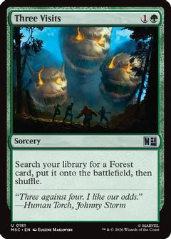 Three Visits (Surge Foil) (MSC-181) - Commander: Marvel Super Heroes Foil-1