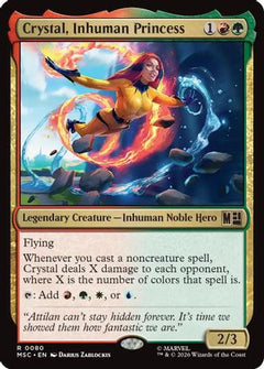 Crystal, Inhuman Princess (Surge Foil) (MSC-080) - Commander: Marvel Super Heroes Foil-1