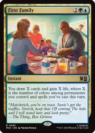 First Family (Surge Foil) (MSC-083) - Commander: Marvel Super Heroes Foil-1