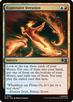 Expressive Iteration (Surge Foil) (MSC-183) - Commander: Marvel Super Heroes Foil-1