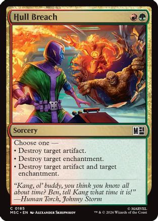 Hull Breach (Surge Foil) (MSC-185) - Commander: Marvel Super Heroes Foil-1
