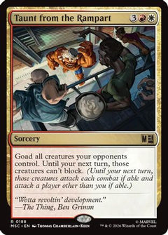 Taunt from the Rampart (Surge Foil) (MSC-188) - Commander: Marvel Super Heroes Foil-1