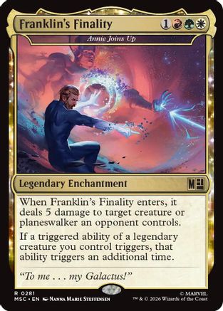 Franklin's Finality - Annie Joins Up (Surge Foil) (MSC-281) - Commander: Marvel Super Heroes Foil-1