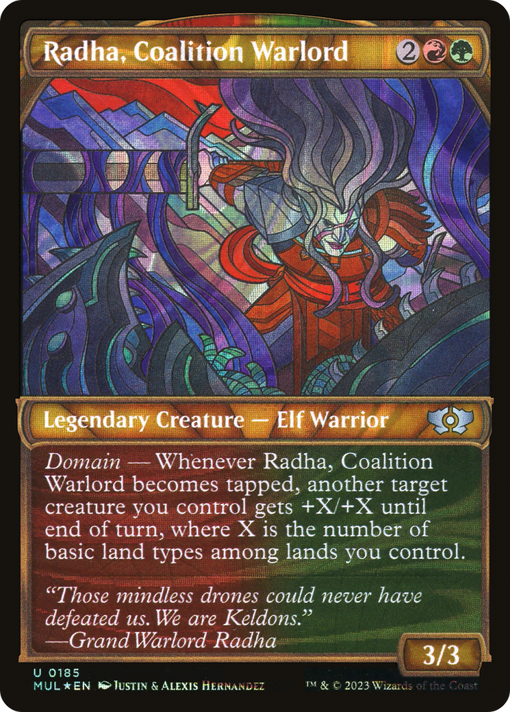 Radha, Coalition Warlord (Halo Foil) [Multiverse Legends]-1