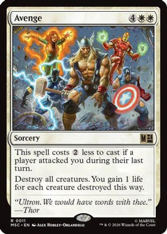 Avenge (Surge Foil) (MSC-011) - Commander: Marvel Super Heroes Foil-1