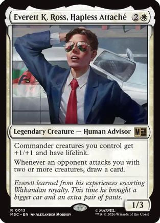 Everett K. Ross, Hapless Attache (Surge Foil) (MSC-013) - Commander: Marvel Super Heroes Foil-1