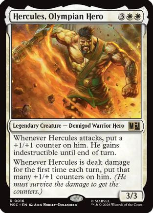 Hercules, Olympian Hero (Surge Foil) (MSC-016) - Commander: Marvel Super Heroes Foil-1