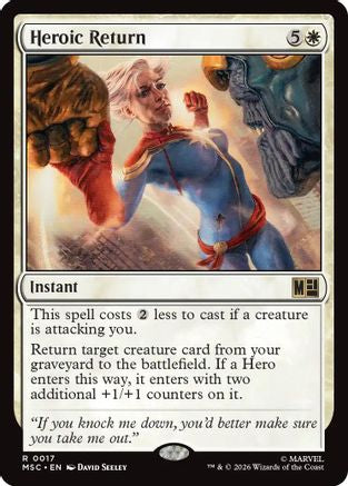 Heroic Return (Surge Foil) (MSC-017) - Commander: Marvel Super Heroes Foil-1