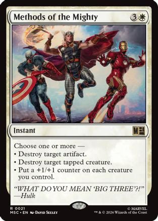 Methods of the Mighty (Surge Foil) (MSC-021) - Commander: Marvel Super Heroes Foil-1