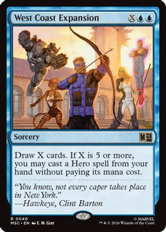 West Coast Expansion (Surge Foil) (MSC-040) - Commander: Marvel Super Heroes Foil-1