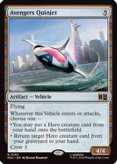 Avengers Quinjet (Surge Foil) (MSC-102) - Commander: Marvel Super Heroes Foil-1