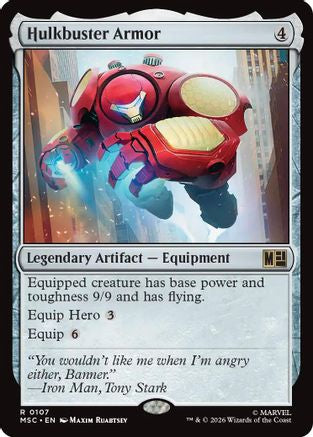 Hulkbuster Armor (Surge Foil) (MSC-107) - Commander: Marvel Super Heroes Foil-1