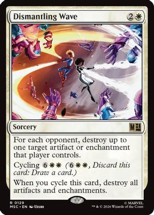 Dismantling Wave (Surge Foil) (MSC-129) - Commander: Marvel Super Heroes Foil-1