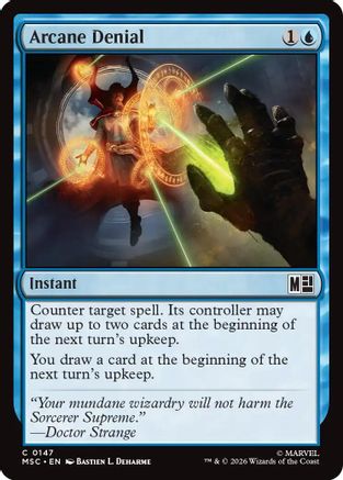 Arcane Denial (Surge Foil) (MSC-147) - Commander: Marvel Super Heroes Foil-1