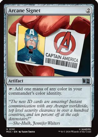 Arcane Signet (0191) (Surge Foil) (MSC-191) - Commander: Marvel Super Heroes Foil-1