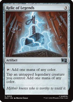 Relic of Legends (Surge Foil) (MSC-209) - Commander: Marvel Super Heroes Foil-1