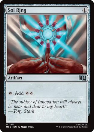 Sol Ring (0211) (Surge Foil) (MSC-211) - Commander: Marvel Super Heroes Foil-1