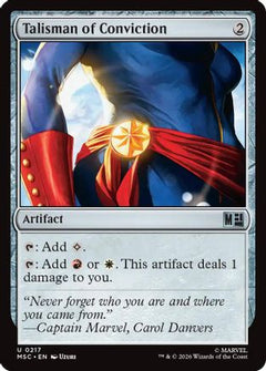 Talisman of Conviction (Surge Foil) (MSC-217) - Commander: Marvel Super Heroes Foil-1